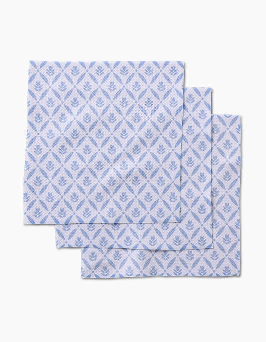Spring Trellis Floral Dishcloth Set