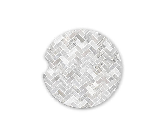 Grey Tile Car Coaster