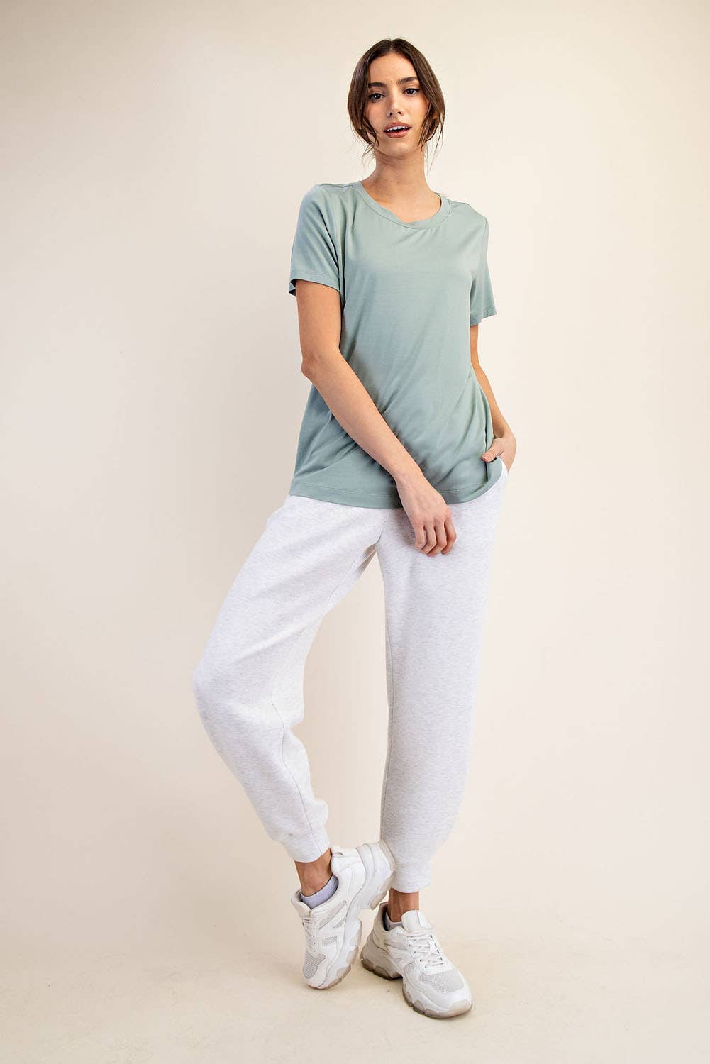 Viscose Modal Short Sleeve Top
