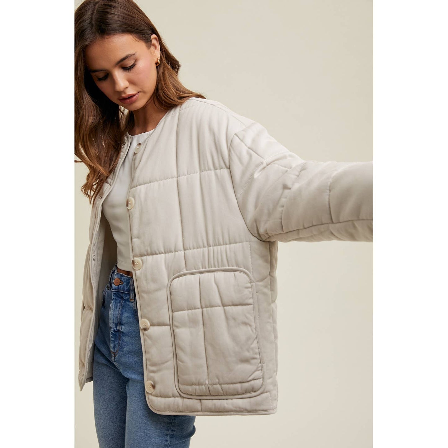 QUILTED OVERSIZED JACKET