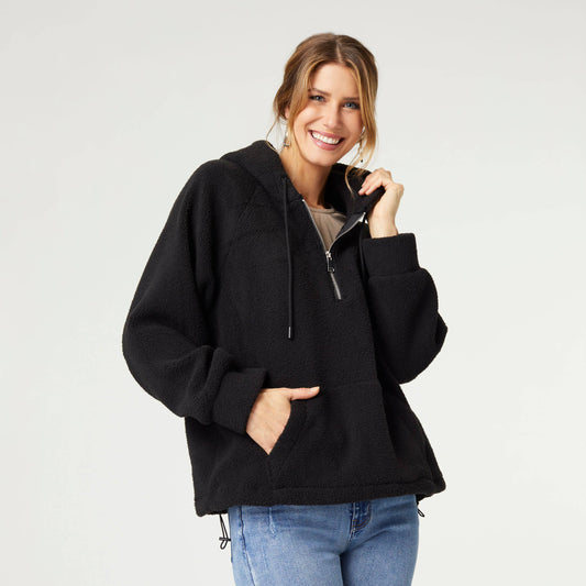 Half-Zip Hooded Sweatshirt