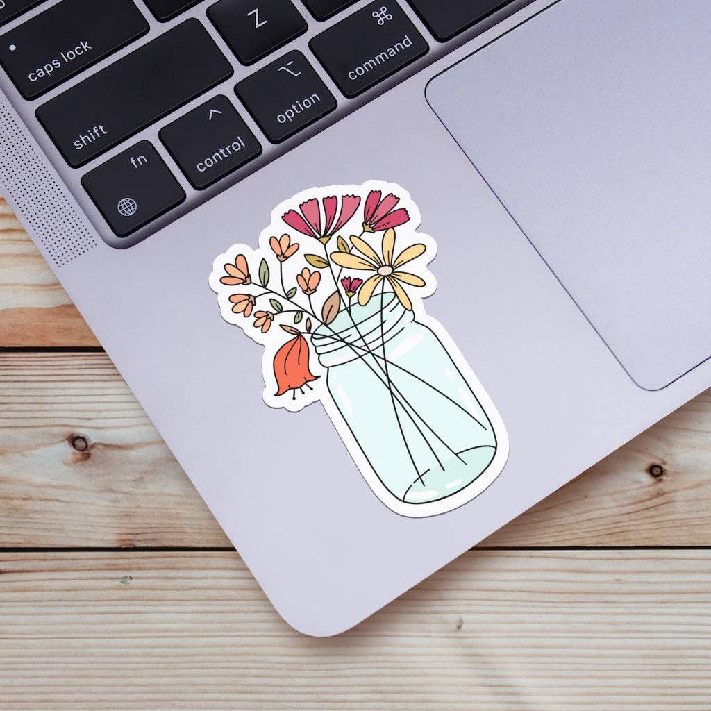 Flowers In Vase Sticker