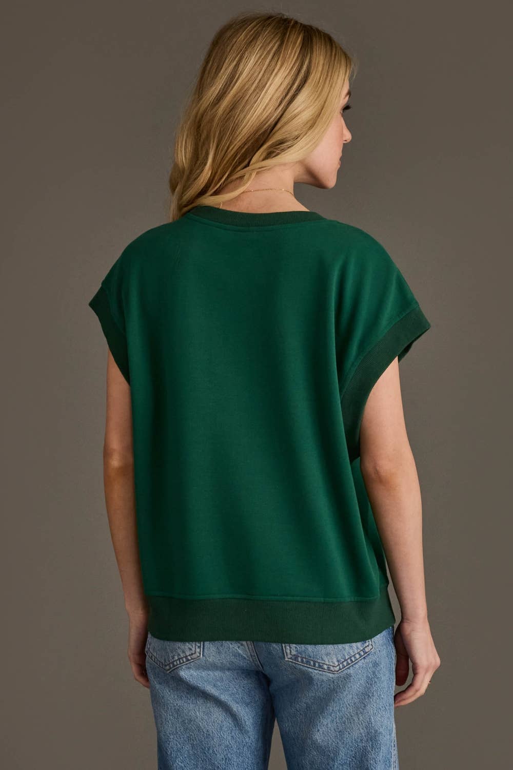 Green & Gold Game Day Short Sleeve Sweatshirt