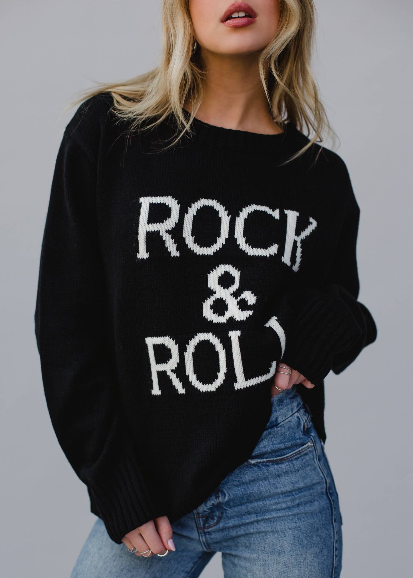 Black Rock & Roll Sweater