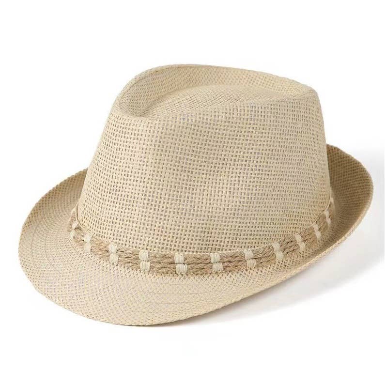 Stylish Straw Fedora- JINHA