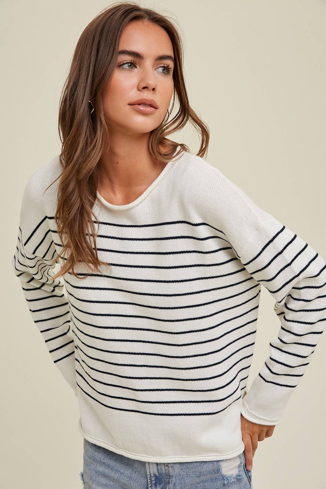 STRIPED SWEATER / WL24-8573