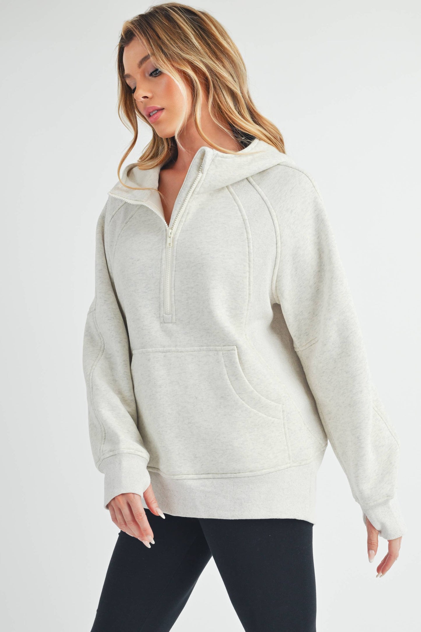 990DK Long Drea Half-Zip Hoodie