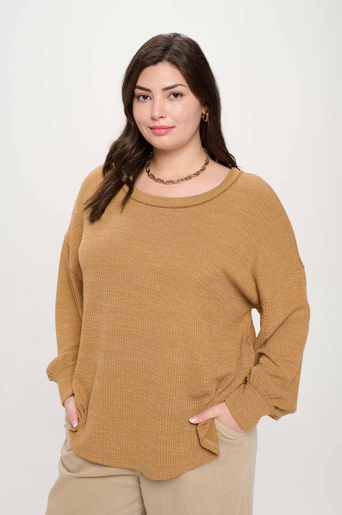 LONG SLEEVE SWEATER TOP