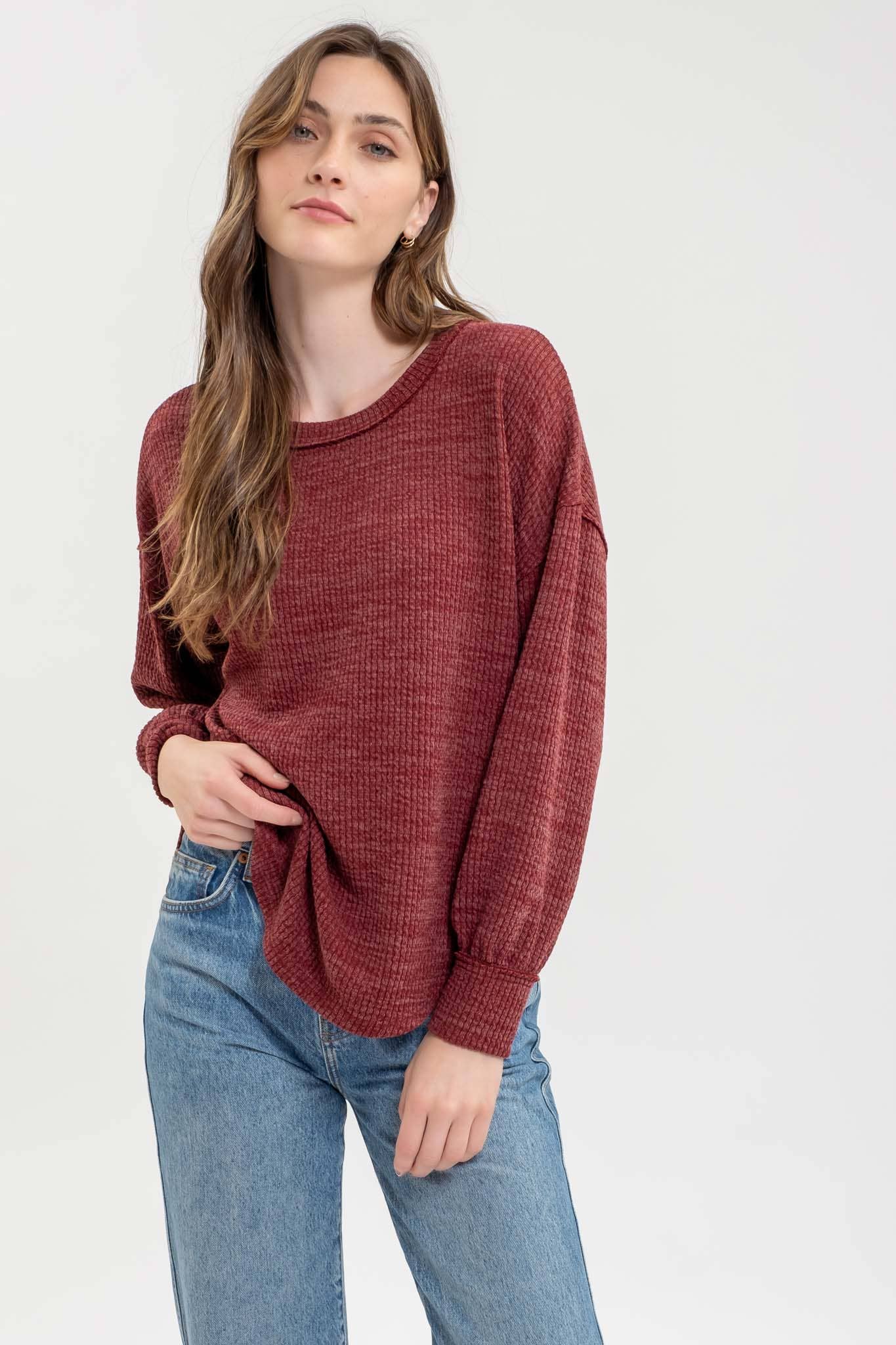 LONG SLEEVE SWEATER TOP