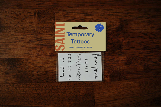 Self Love Affirmation Temporary Tattoos