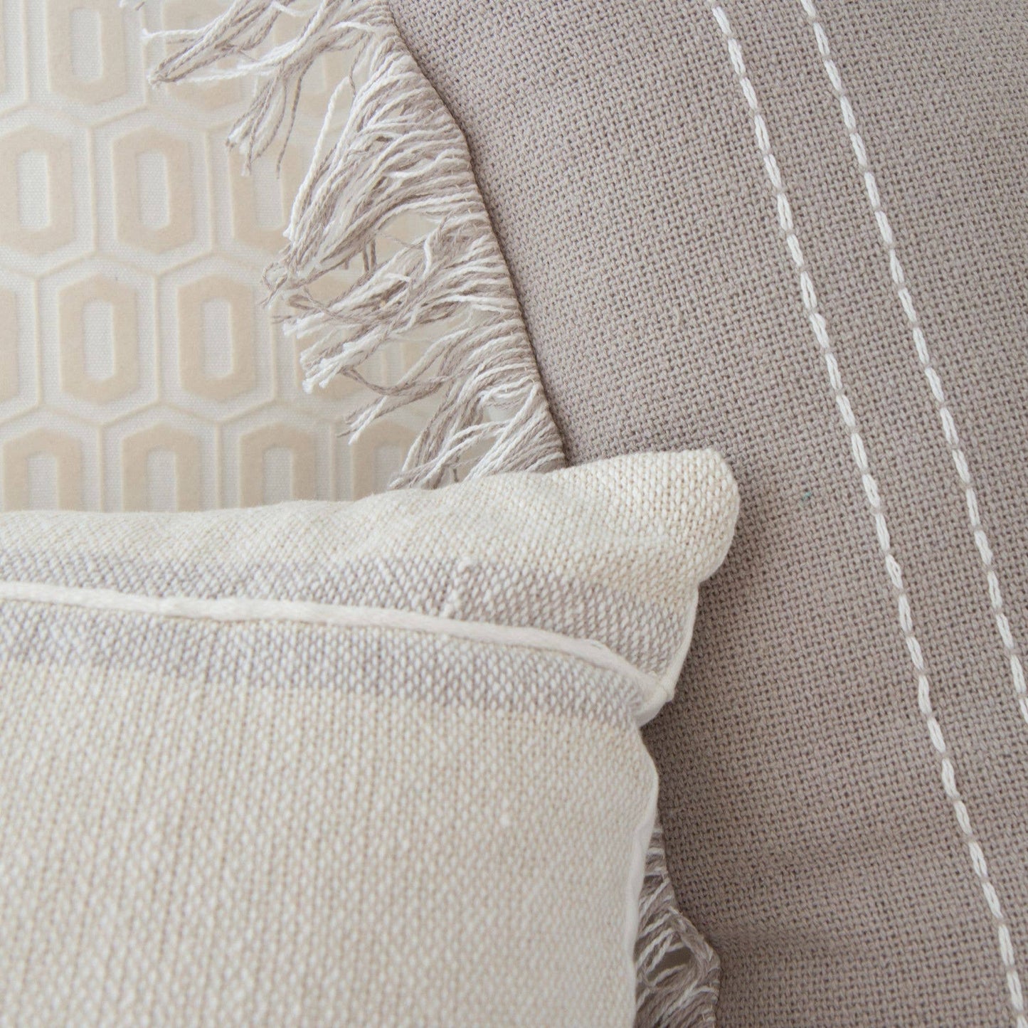 Striped Textured Pillow Cover