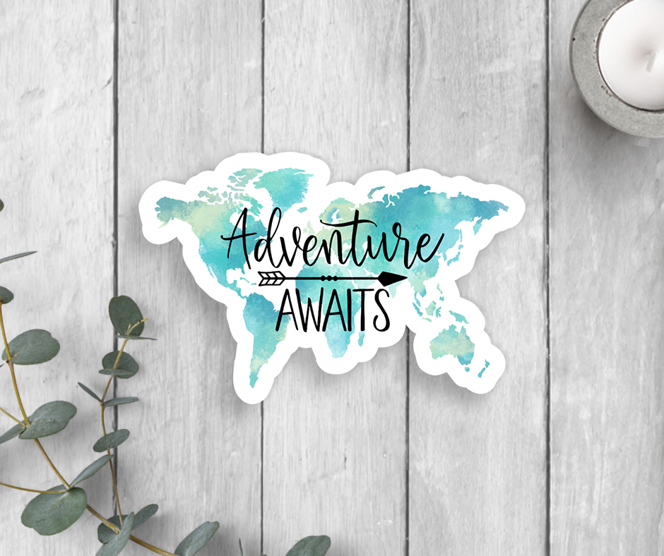 Adventure Awaits Vinyl Sticker