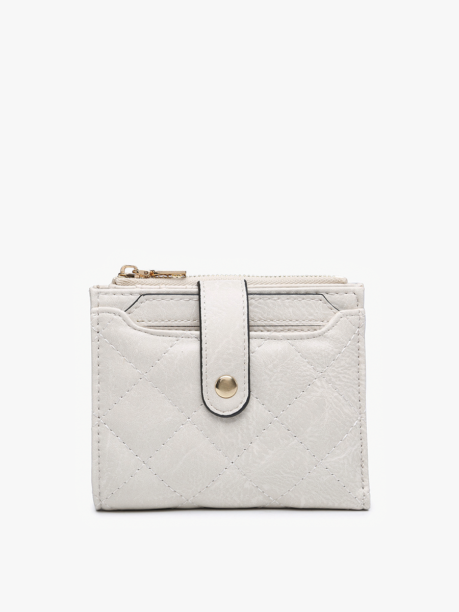 WL2228 Melody Quilted Zip Top Wallet