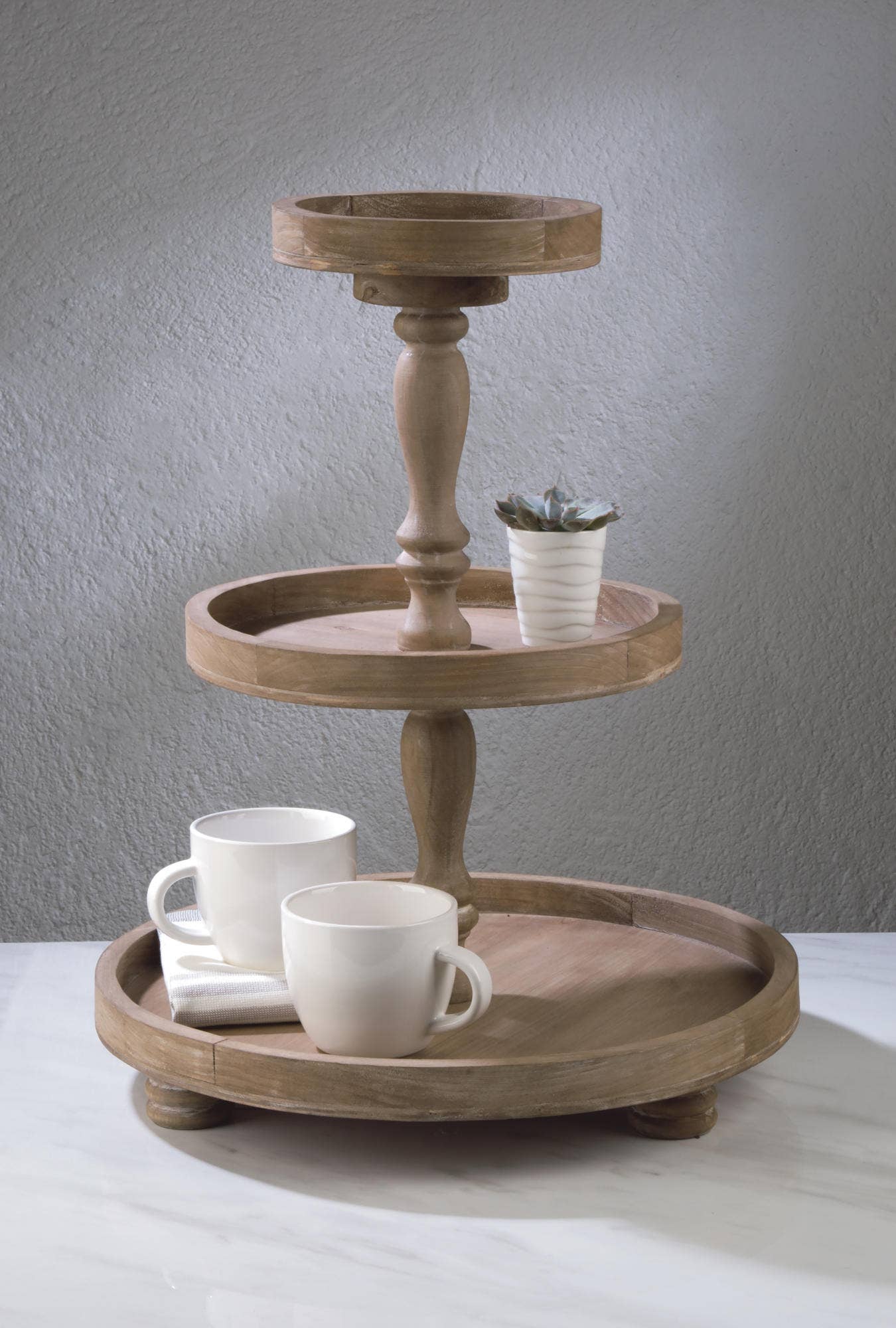 Three Tier Wooden Display Stands