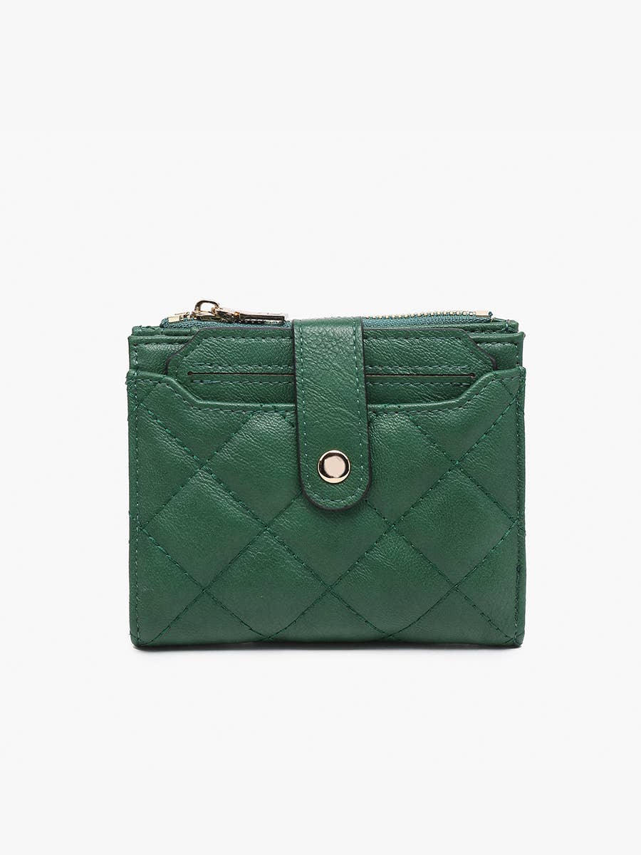 WL2228 Melody Quilted Zip Top Wallet