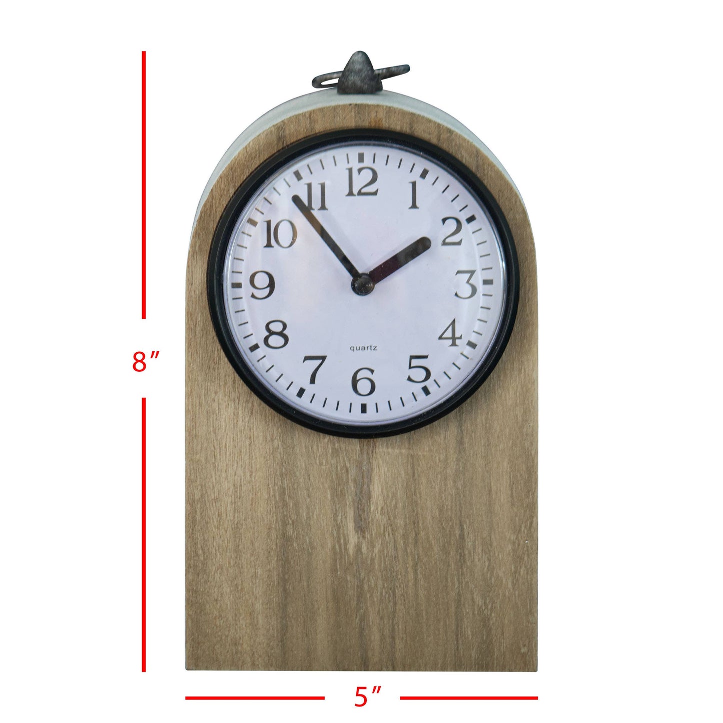 Rustic Wood Battery Operated Clock