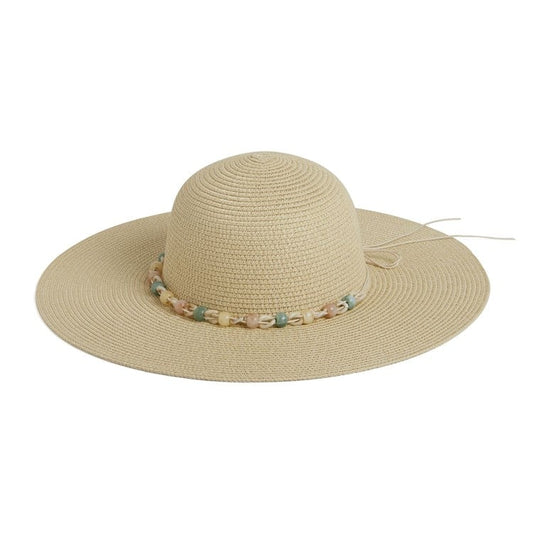 Coco + Carmen Valencia Floppy Hat - Sand - O/S