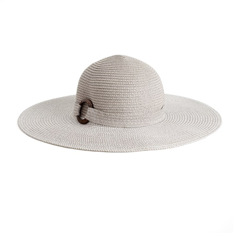 Coco + Carmen Rayen Floppy Hat - Light Grey