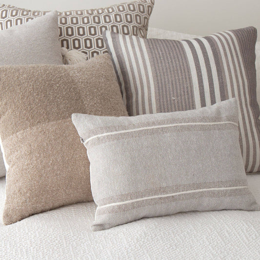 Striped Textured Pillow Cover