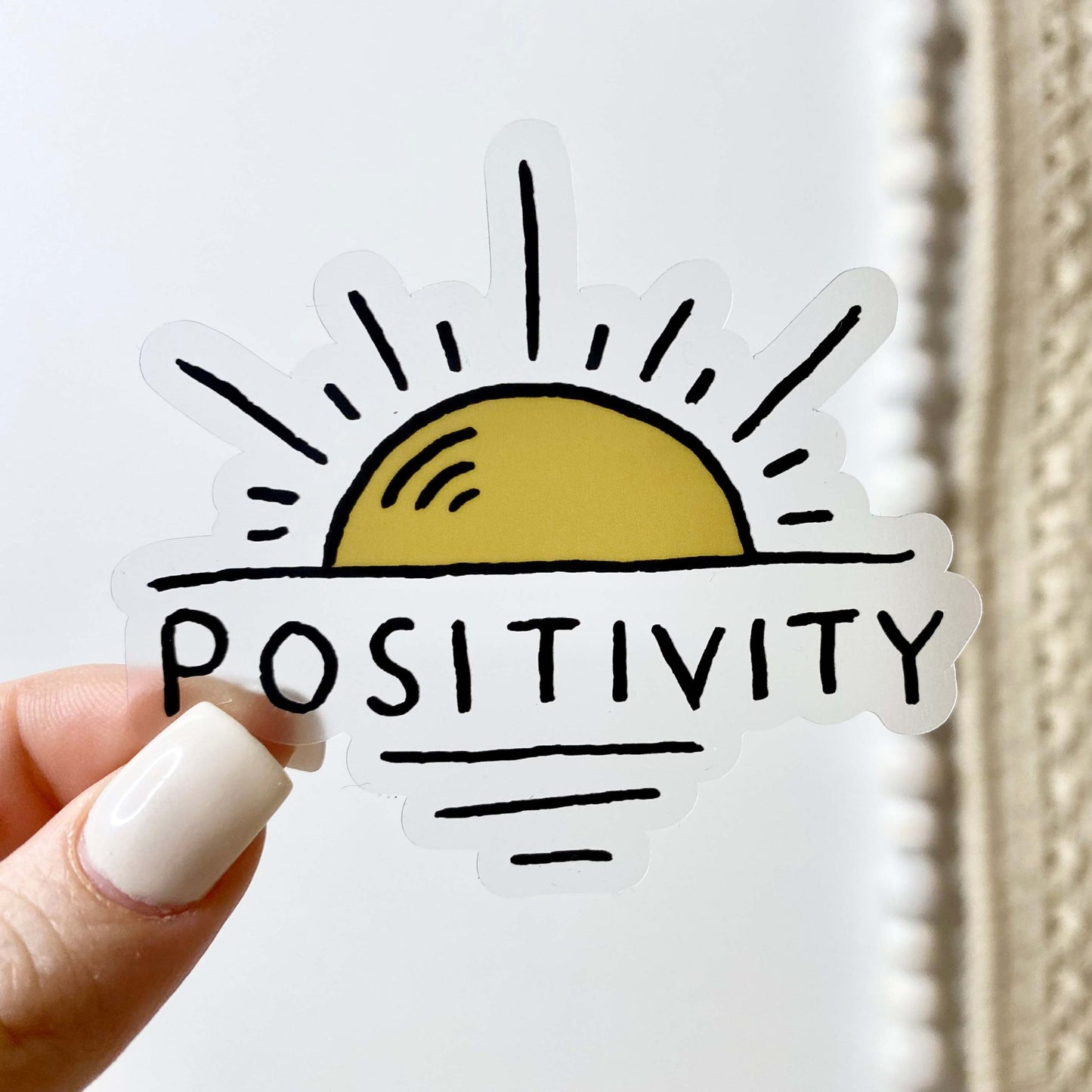 Positivity Sun Clear Sticker
