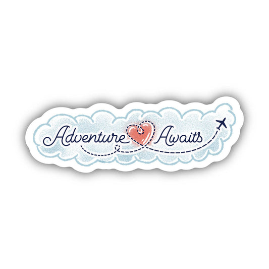 Adventure Awaits Travel Sticker